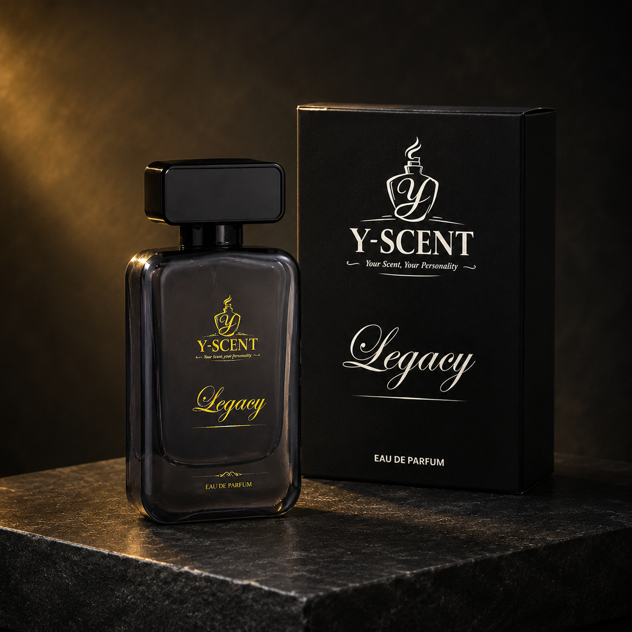 Legacy bottle and box alternate angle